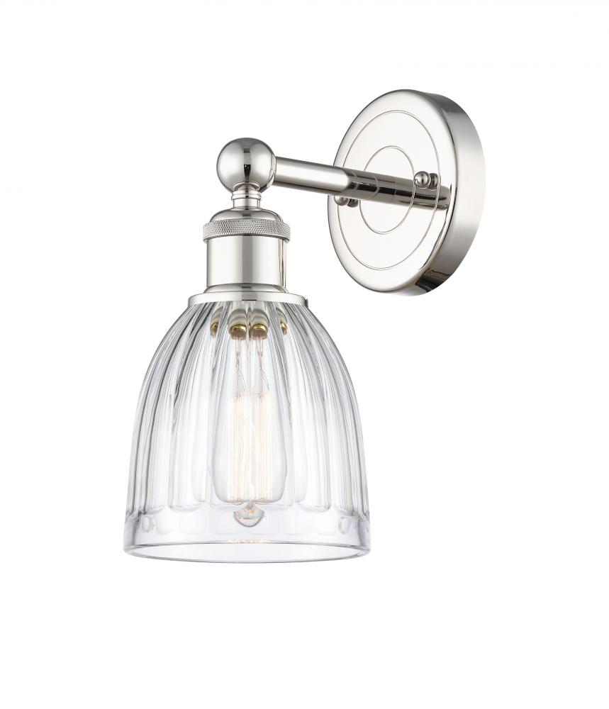 Brookfield - 1 Light - 6 inch - Polished Nickel - Sconce