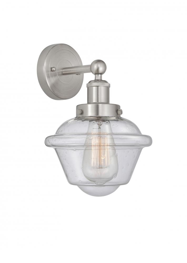 Oxford - 1 Light - 7 inch - Brushed Satin Nickel - Sconce