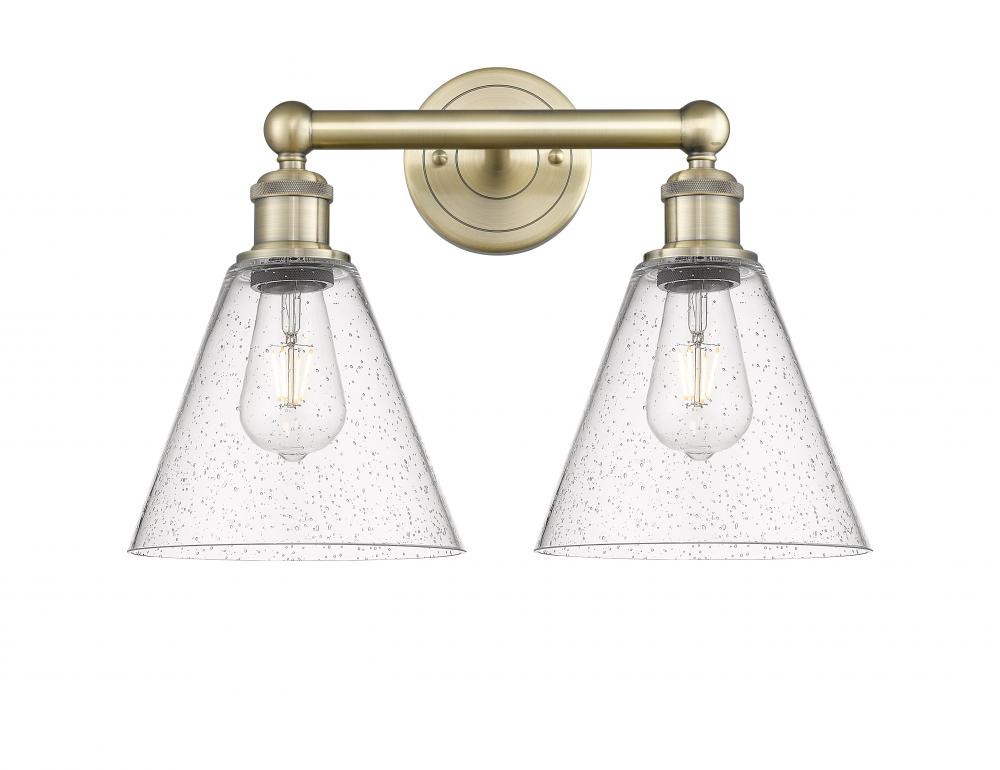 Berkshire - 2 Light - 17 inch - Antique Brass - Bath Vanity Light