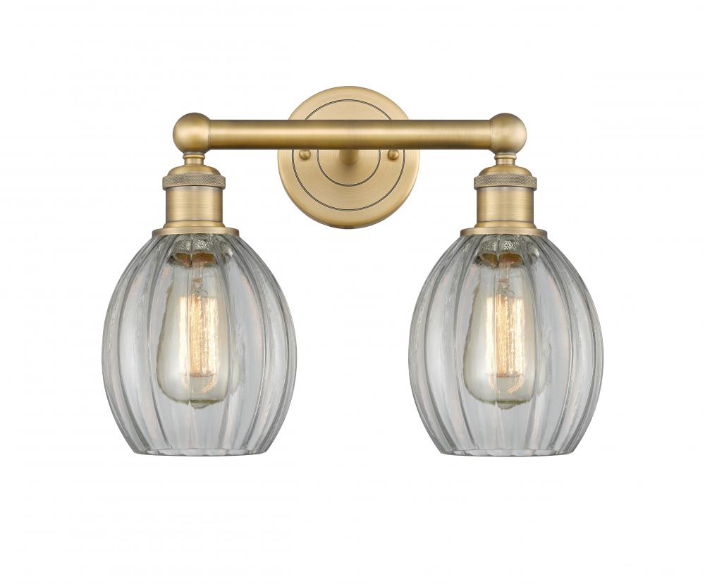 Eaton - 2 Light - 15 inch - Brushed Brass - Bath Vanity Light