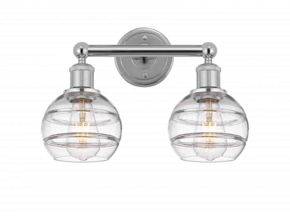 Rochester - 2 Light - 15 inch - Polished Chrome - Bath Vanity Light