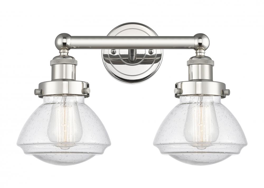 Olean - 2 Light - 16 inch - Polished Nickel - Bath Vanity Light