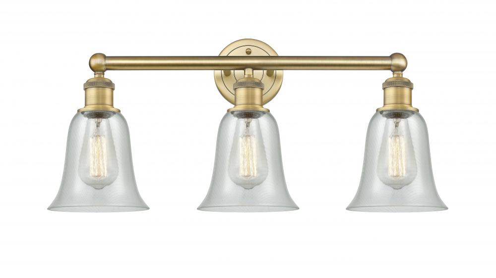 Hanover - 3 Light - 24 inch - Brushed Brass - Bath Vanity Light