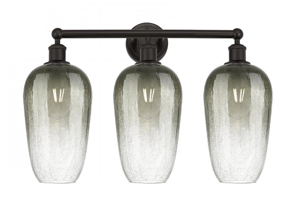Brookhaven Flute - 3 Light - 25 inch - Oil Rubbed Bronze - Bath Vanity Light