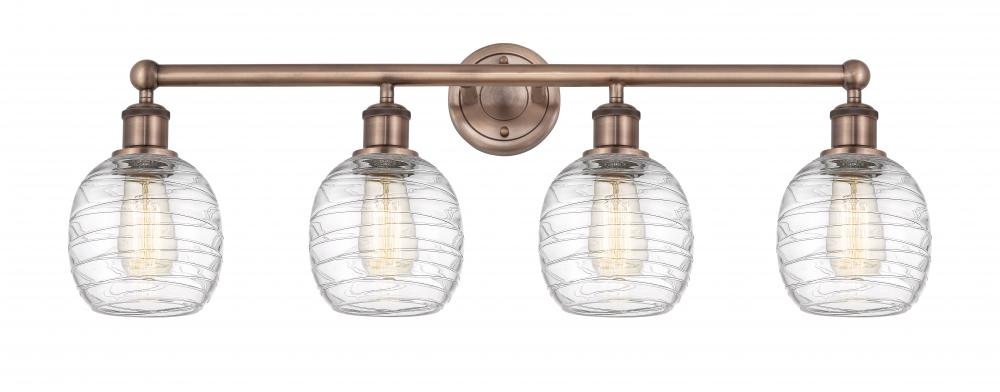 Belfast - 4 Light - 33 inch - Antique Copper - Bath Vanity Light