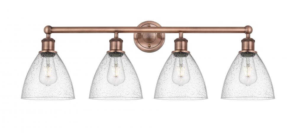 Bristol - 4 Light - 35 inch - Antique Copper - Bath Vanity Light