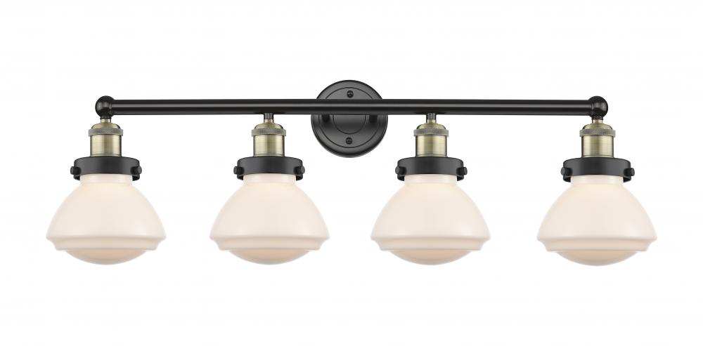 Olean - 4 Light - 34 inch - Black Antique Brass - Bath Vanity Light