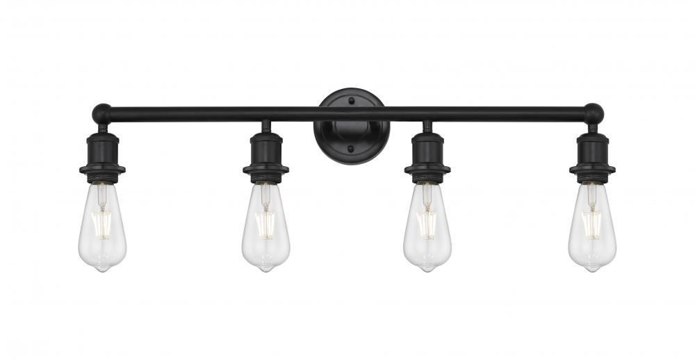 Edison - 4 Light - 29 inch - Matte Black - Bath Vanity Light