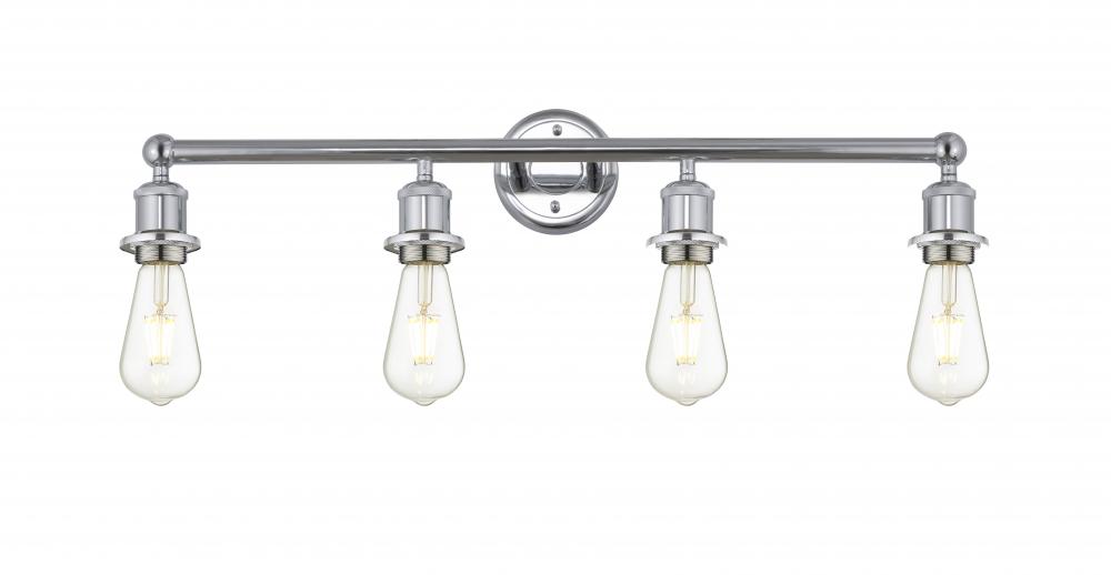 Edison - 4 Light - 29 inch - Polished Chrome - Bath Vanity Light