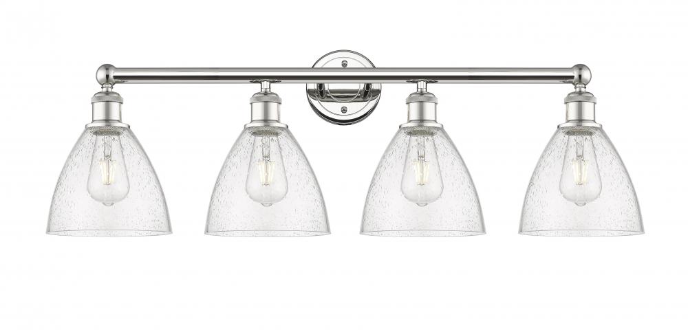 Bristol - 4 Light - 35 inch - Polished Nickel - Bath Vanity Light