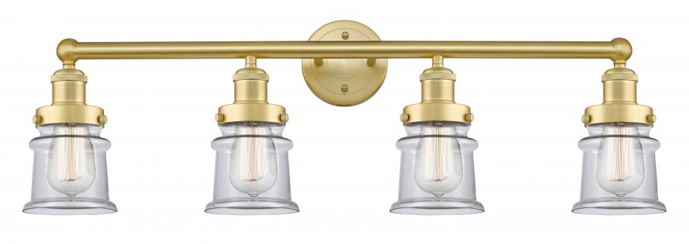 Canton - 4 Light - 32 inch - Satin Gold - Bath Vanity Light