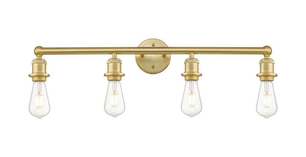 Edison - 4 Light - 29 inch - Satin Gold - Bath Vanity Light