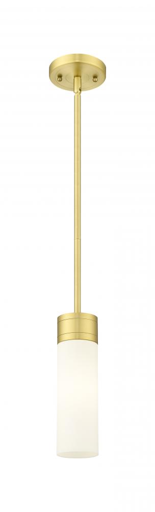 Boreas - 1 Light - 3 inch - Satin Gold - Stem Hung - Mini Pendant