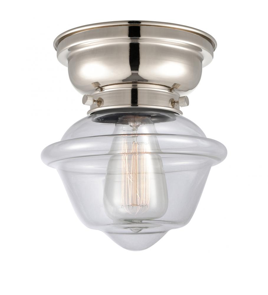 Oxford - 1 Light - 8 inch - Polished Nickel - Flush Mount