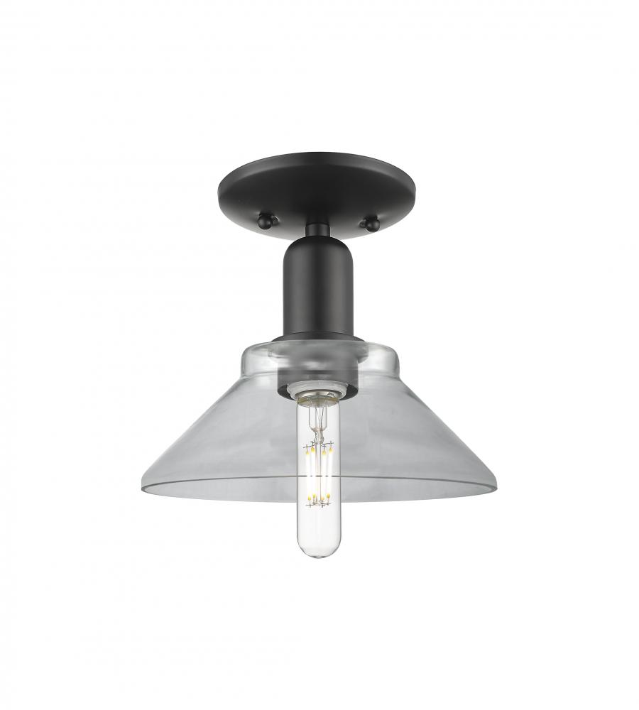 Orwell - 1 Light - 8 inch - Matte Black - Semi-Flush Mount