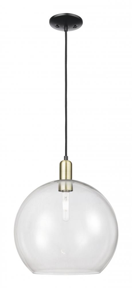 Athens - 1 Light - 14 inch - Black Antique Brass - Cord hung - Mini Pendant