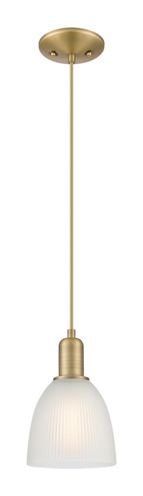 Castile - 1 Light - 6 inch - Polished Nickel - Cord hung - Mini Pendant