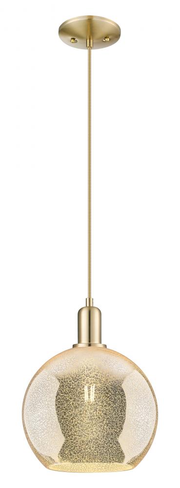 Athens - 1 Light - 10 inch - Champagne Bronze - Cord hung - Mini Pendant