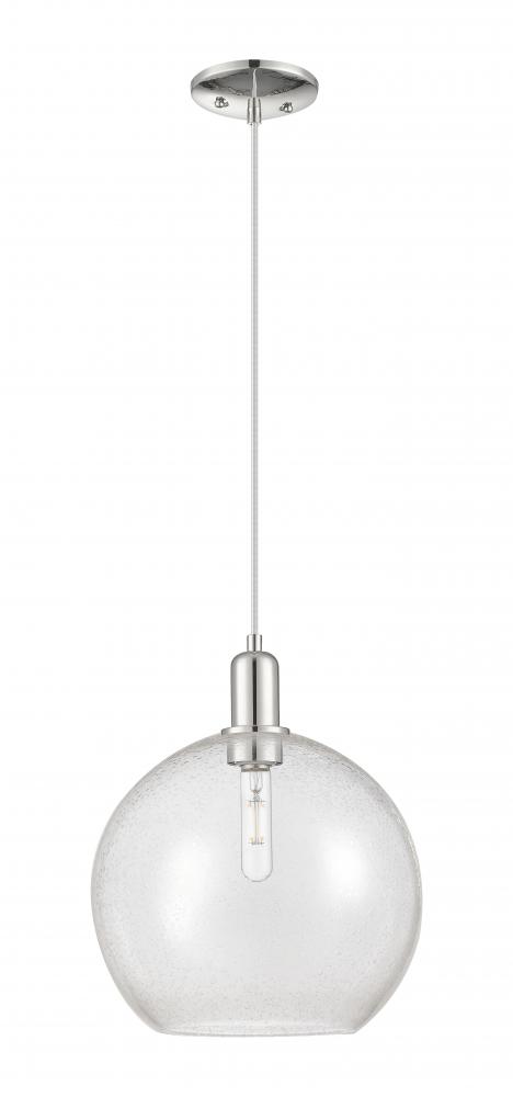 Athens - 1 Light - 12 inch - Polished Nickel - Cord hung - Mini Pendant