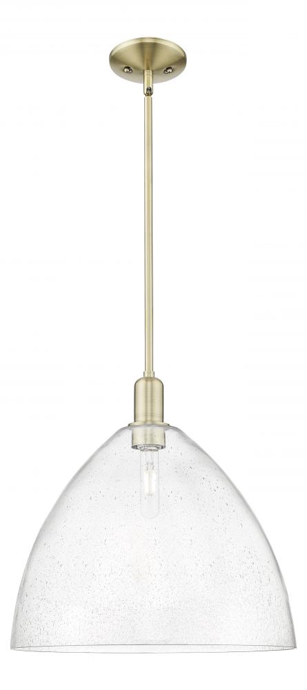 Bristol - 1 Light - 16 inch - Antique Brass - Stem hung - Mini Pendant