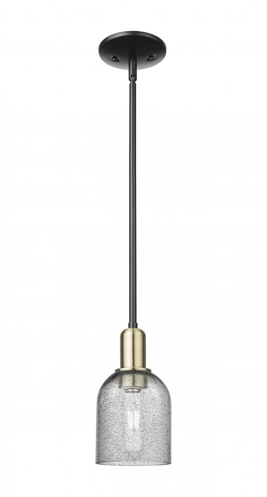 Caledonia - 1 Light - 5 inch - Black Antique Brass - Stem hung - Mini Pendant