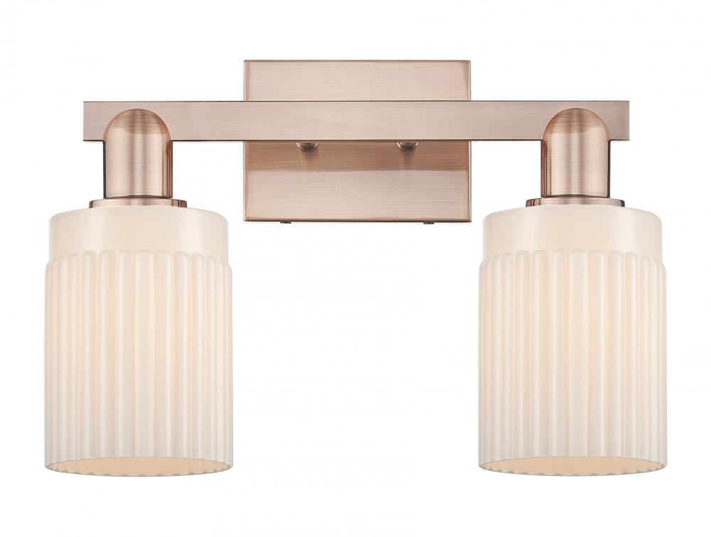 Hadley - 2 Light - 16 inch - Antique Copper - Bath Vanity Light