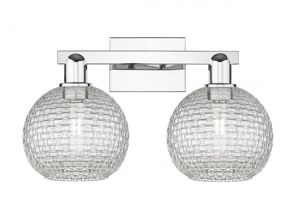 Athens - 2 Light - 19 inch - Polished Chrome - Bath Vanity Light
