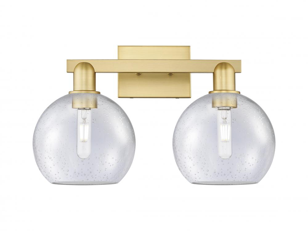 Athens - 2 Light - 19 inch - Satin Gold - Bath Vanity Light