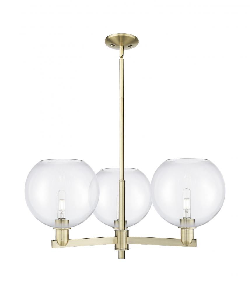 Athens - 3 Light - 32 inch - Antique Brass - Stem hung - Pendant