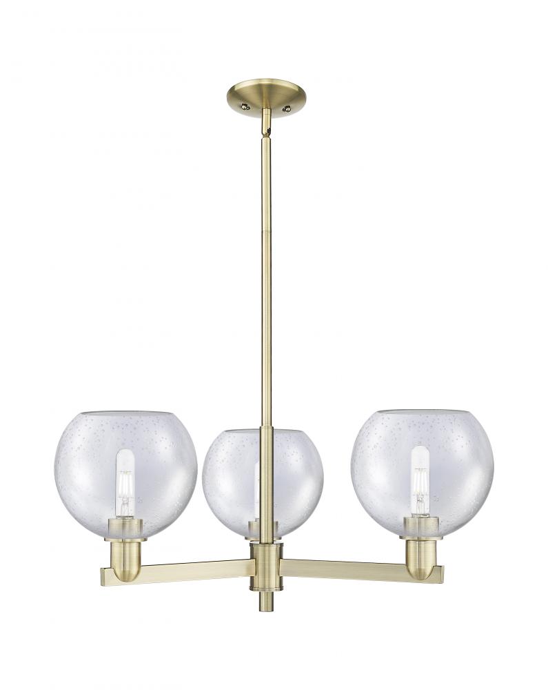 Athens - 3 Light - 30 inch - Antique Brass - Stem hung - Pendant