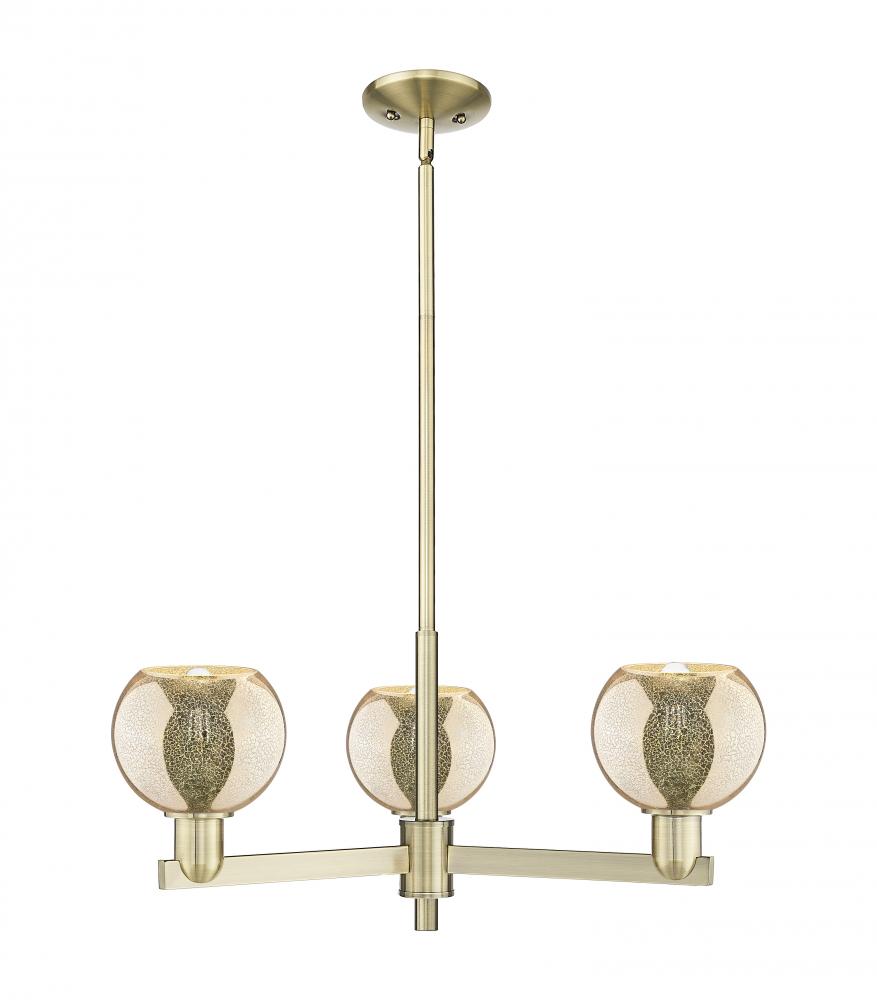 Athens - 3 Light - 28 inch - Antique Brass - Stem hung - Pendant