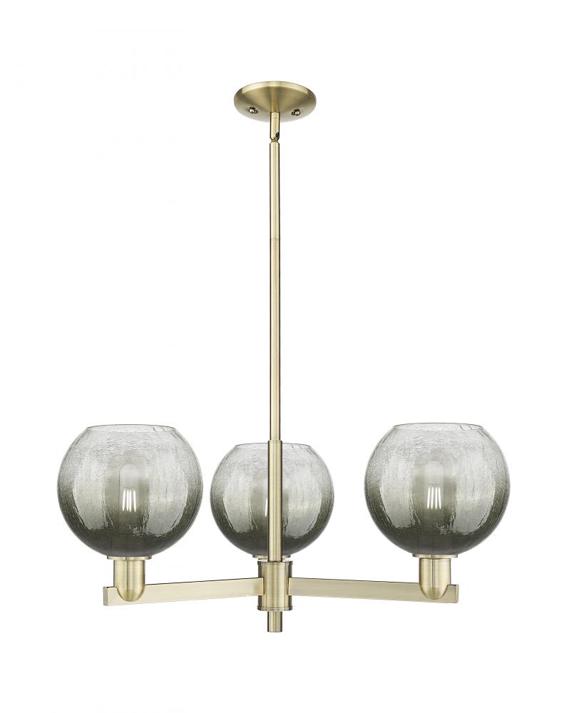 Brookhaven Globe - 3 Light - 18 inch - Antique Brass - Pendant