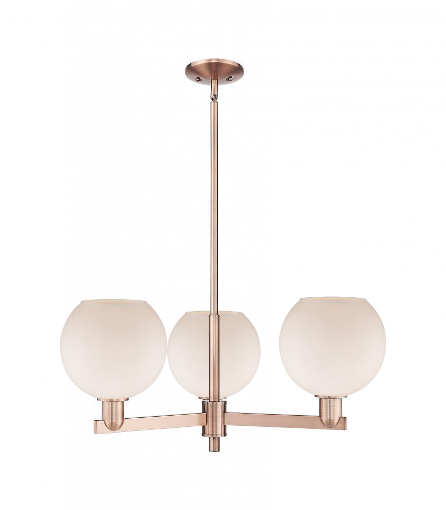 Athens - 3 Light - 30 inch - Antique Copper - Stem hung - Pendant