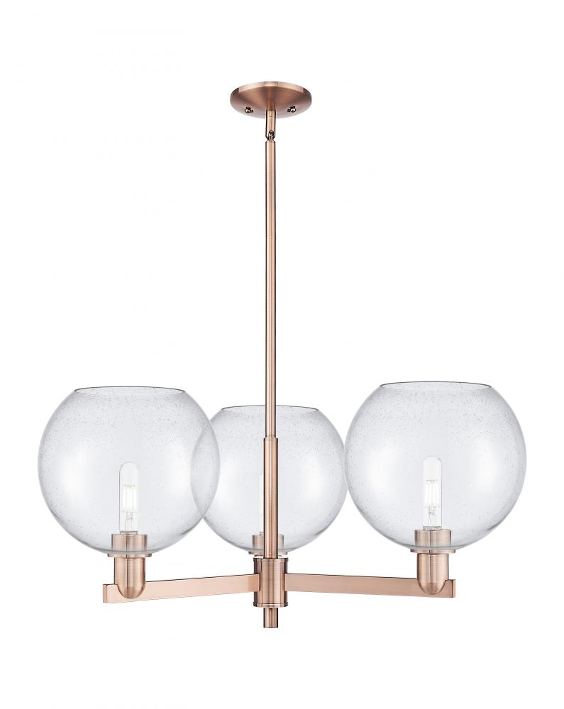 Athens - 3 Light - 32 inch - Antique Copper - Stem hung - Pendant