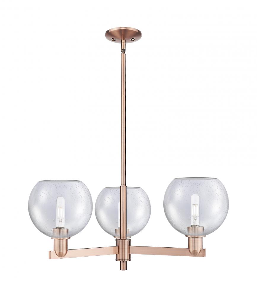 Athens - 3 Light - 30 inch - Antique Copper - Stem hung - Pendant