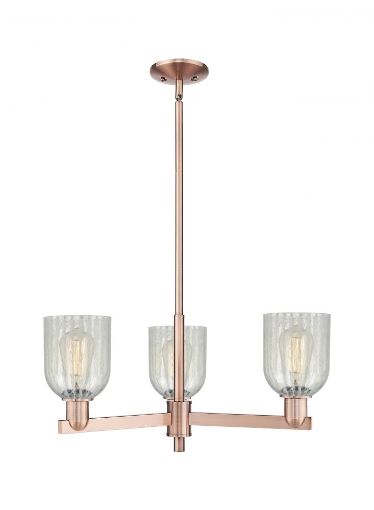 Caledonia - 3 Light - 27 inch - Antique Copper - Stem hung - Pendant
