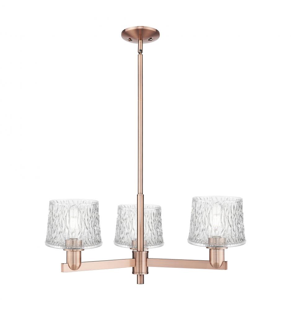 Niagara - 3 Light - 28 inch - Antique Brass - Stem hung - Flush Mount