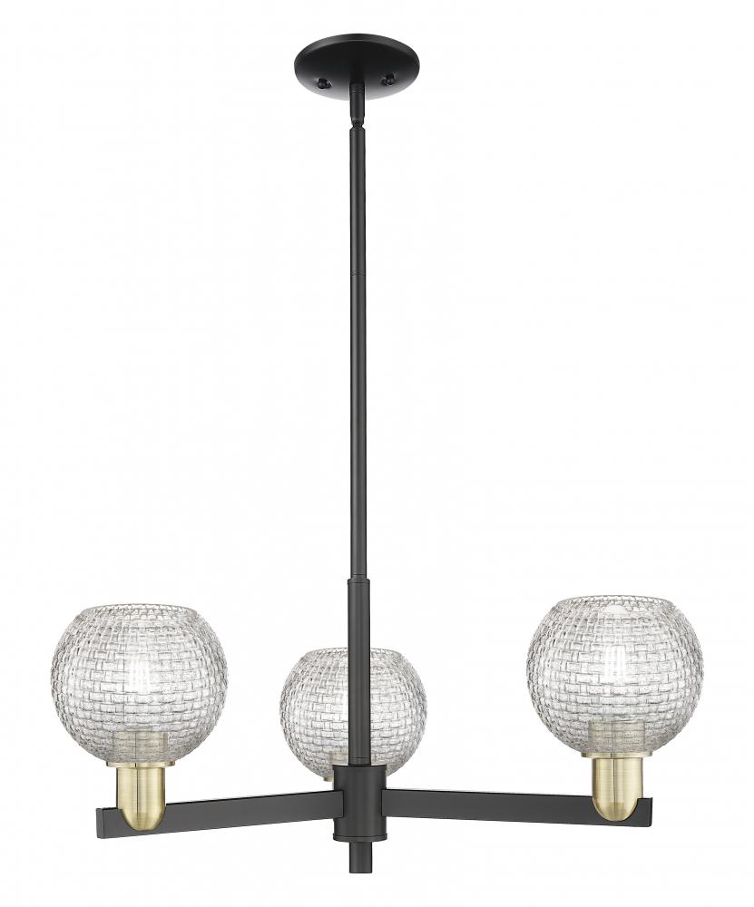 Athens - 3 Light - 28 inch - Black Antique Brass - Stem hung - Pendant