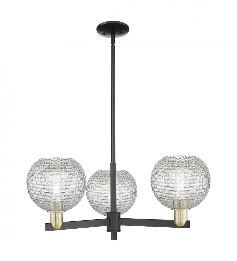 Athens - 3 Light - 30 inch - Black Antique Brass - Stem hung - Pendant