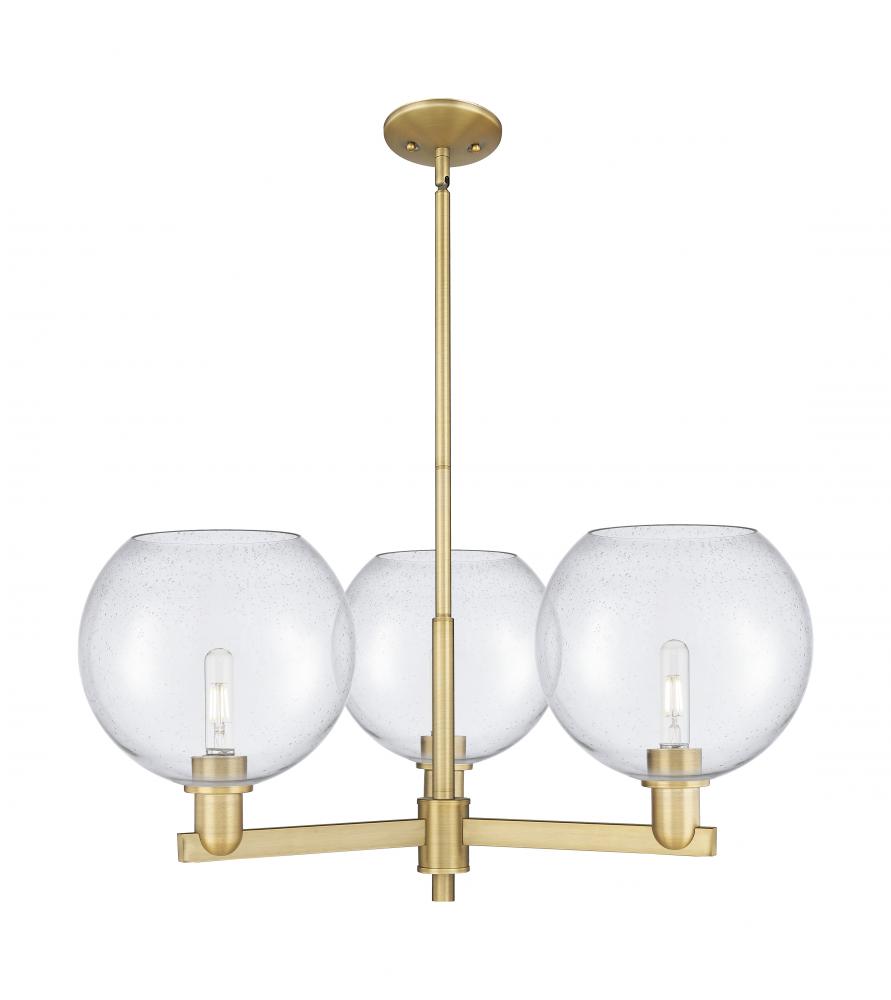 Athens - 3 Light - 32 inch - Brushed Brass - Stem hung - Pendant