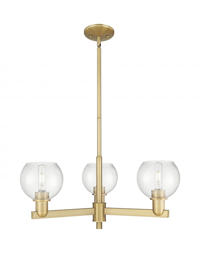 Athens - 3 Light - 28 inch - Brushed Brass - Stem hung - Pendant