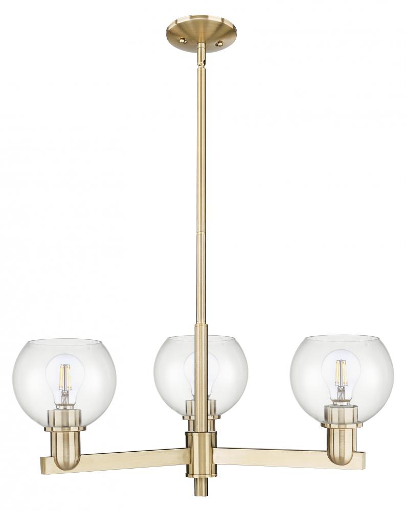 Athens - 3 Light - 28 inch - Champagne Bronze - Stem hung - Pendant
