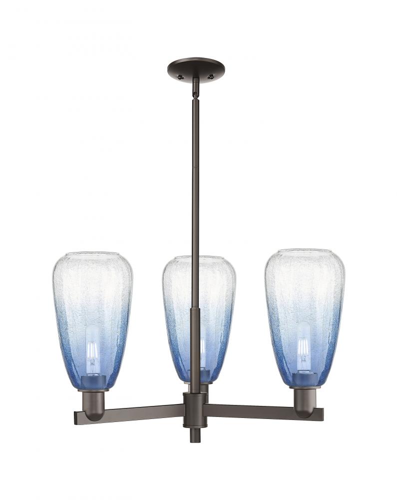 Brookhaven Almond - 3 Light - 18 inch - Oil Rubbed Bronze - Pendant