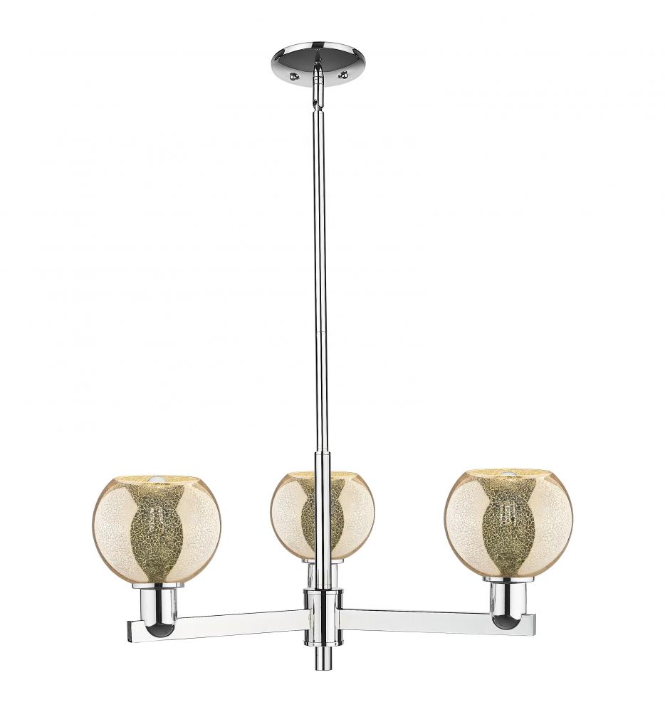 Athens - 3 Light - 28 inch - Polished Chrome - Stem hung - Pendant