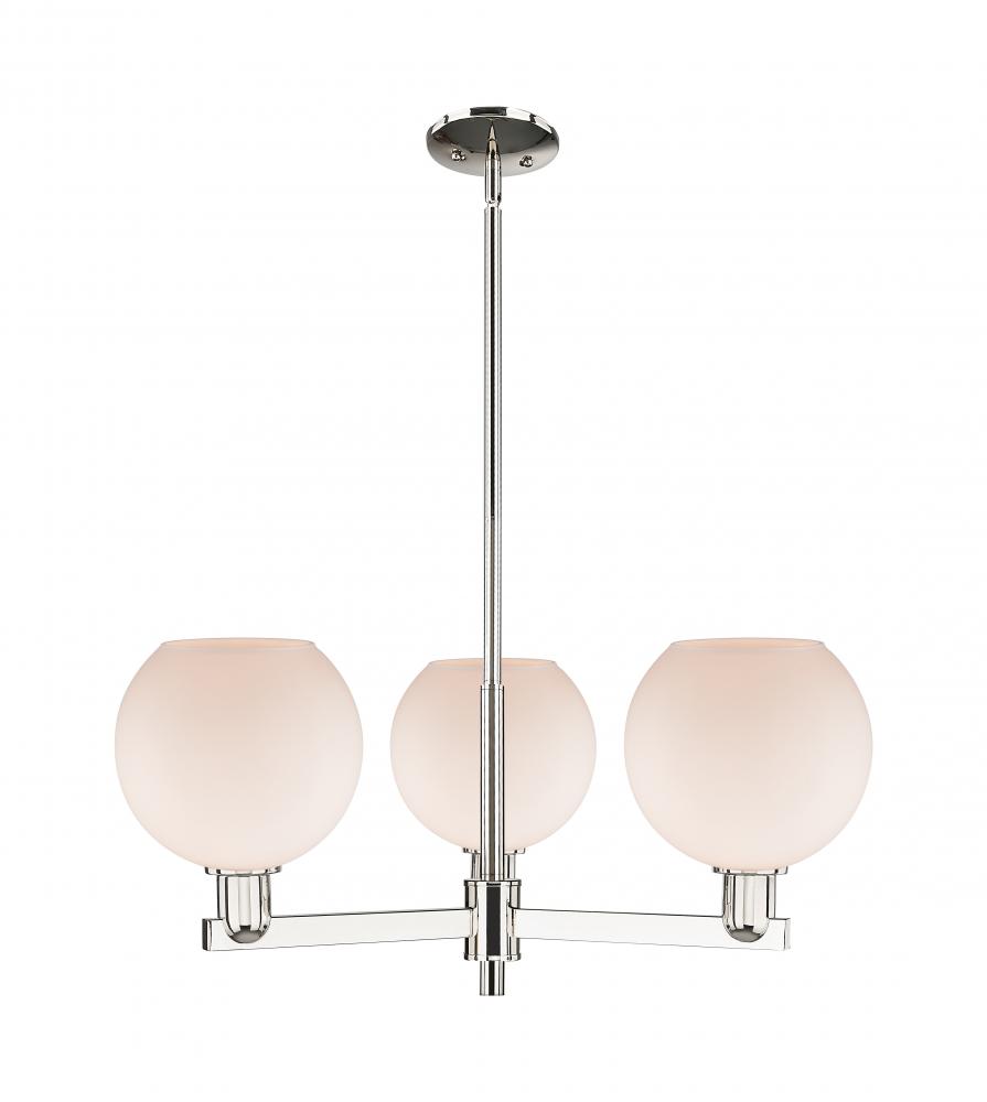 Athens - 3 Light - 30 inch - Polished Nickel - Stem hung - Pendant