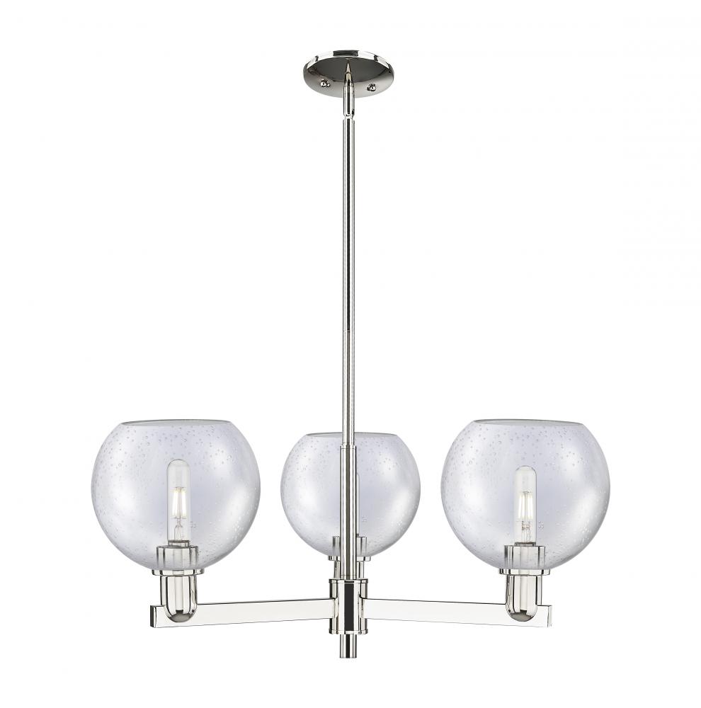 Athens - 3 Light - 30 inch - Polished Nickel - Stem hung - Pendant