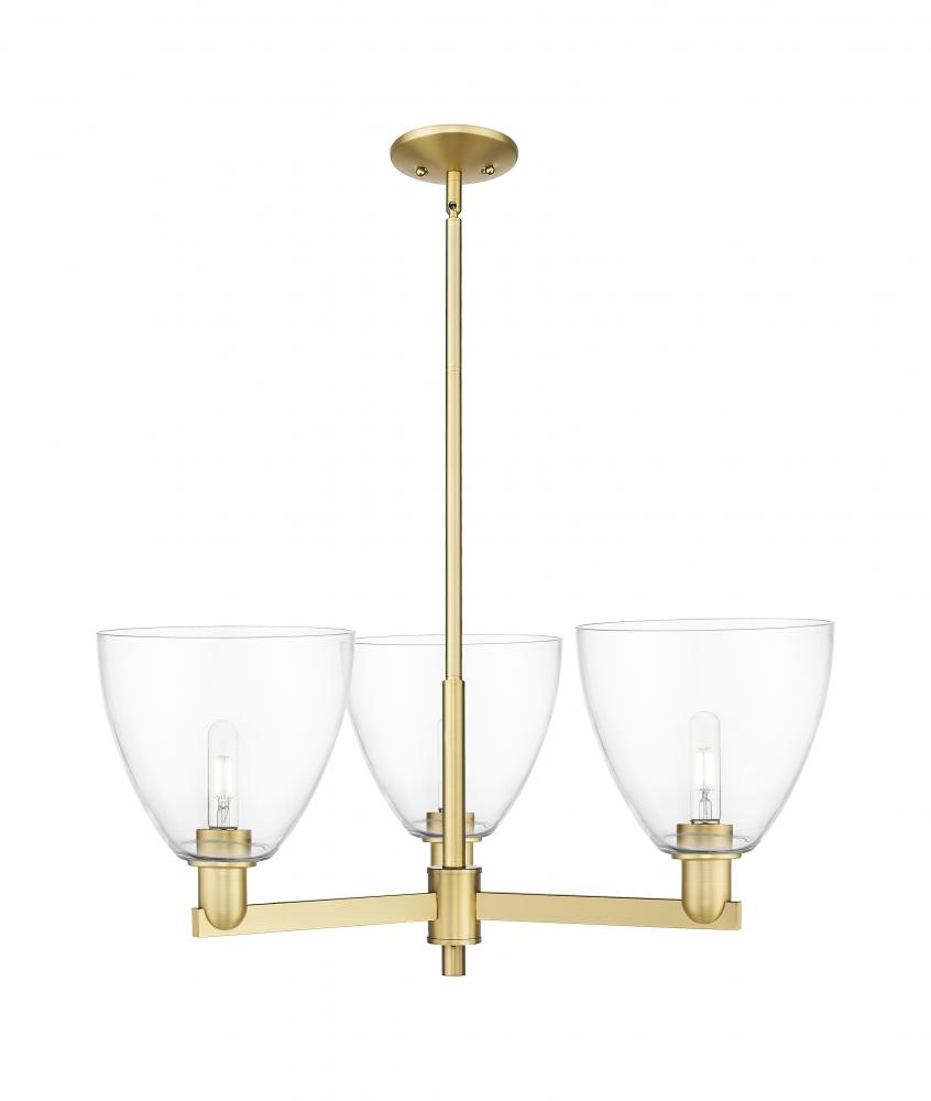 Bristol - 3 Light - 31 inch - Satin Gold - Stem hung - Pendant