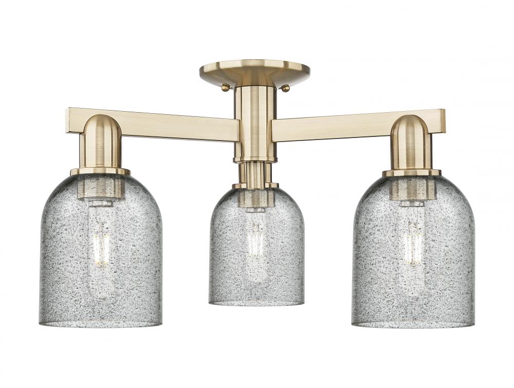 Caledonia - 3 Light - 23 inch - Champagne Bronze - Semi-Flush Mount