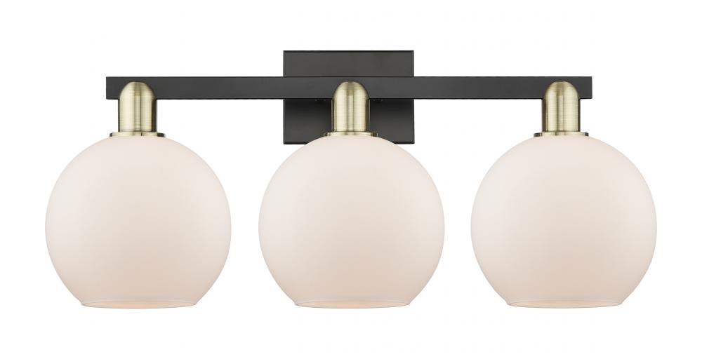 Athens - 3 Light - 27 inch - Black Antique Brass - Bath Vanity Light