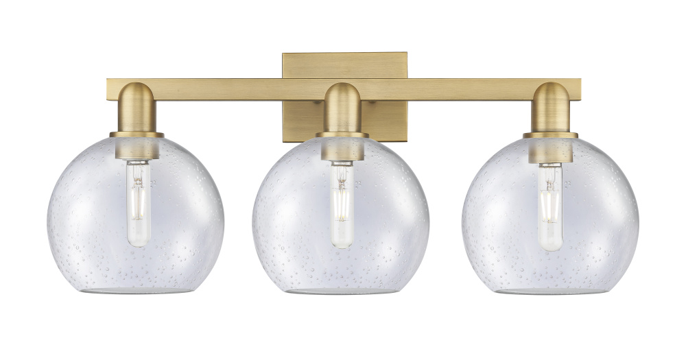 Athens - 3 Light - 27 inch - Brushed Brass - Bath Vanity Light
